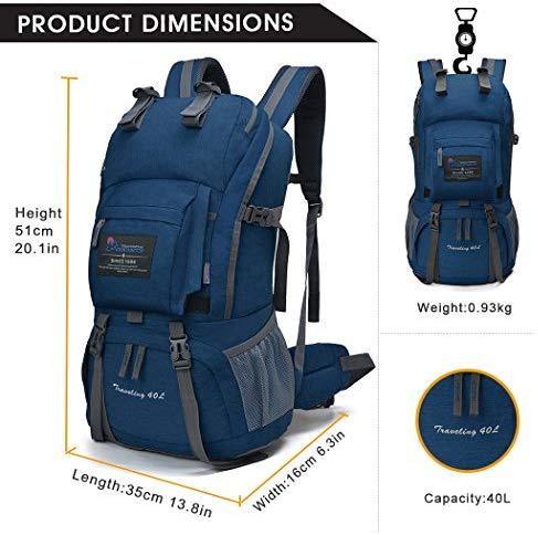 MOUNTAINTOP 40L Hiking Backpack for Outdoor Camping