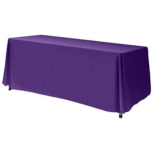 ABCCANOPY 6 FT Rectangle Tablecloth Table Cover for Rectangular Tables in Washable Polyester-Great for Buffet Table Parties Holiday Dinner, Wedding & More Navy Blue