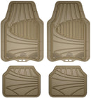 Custom Accessories Armor All 78842 4-Piece Tan All Season Rubber Floor Mat