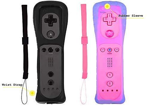 Yosikr Wireless Remote Controller for Wii Wii U - 4 Packs Pink+Red+Deep Blue+Blue