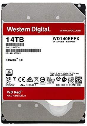 WD Red 2TB NAS Hard Drive - 5400 RPM Class, SATA 6 Gb/s, 64 MB Cache, 3.5" - WD20EFRX