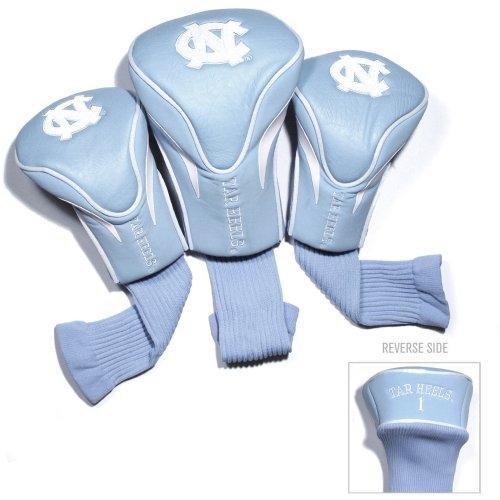 Team Golf NCAA Contour Golf Club Headcovers (3 Count), Numbered 1, 3, & X, Fits Oversized Drivers, Utility, Rescue & Fairway Clubs, Velour lined for Extra Club Protection