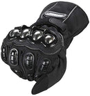 oubaiya Steel Outdoor Reinforced Brass Knuckle Motorcycle Motorbike Powersports Racing Textile Safety Gloves (Black, XX-Large)