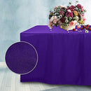 ABCCANOPY 6 FT Rectangle Tablecloth Table Cover for Rectangular Tables in Washable Polyester-Great for Buffet Table Parties Holiday Dinner, Wedding & More Navy Blue