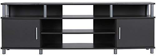 Ameriwood Home Carson TV Stand for TVs up to 70", Black