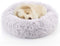 Nest 9 Donut Dog Cat Bed, Soft Plush Pet Cushion, Anti-Slip Machine Washable Self-Warming Pet Bed - Improved Sleep for Cats Small Medium Dogs (Multiple Sizes)