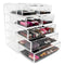 Sorbus Cosmetics Makeup and Jewelry Big Storage Display-Stylish Vanity, Bathroom Case, 4 Large, 2 Small Drawers, Clear