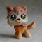 TOP Satisfied Brown Wolf Dog Pubby #2141 Action Figure LPS mini LITTLEST PET SHOP 2" Fast Ship